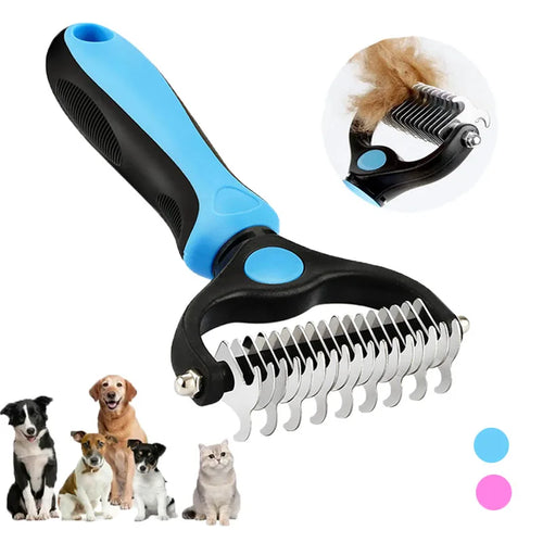 Pet Deshedding Brush Cat Comb Self Cleaning Hair Remover Grooming Tool for Dog and Cats De-Matting Comb Cleaning Pets Supplies